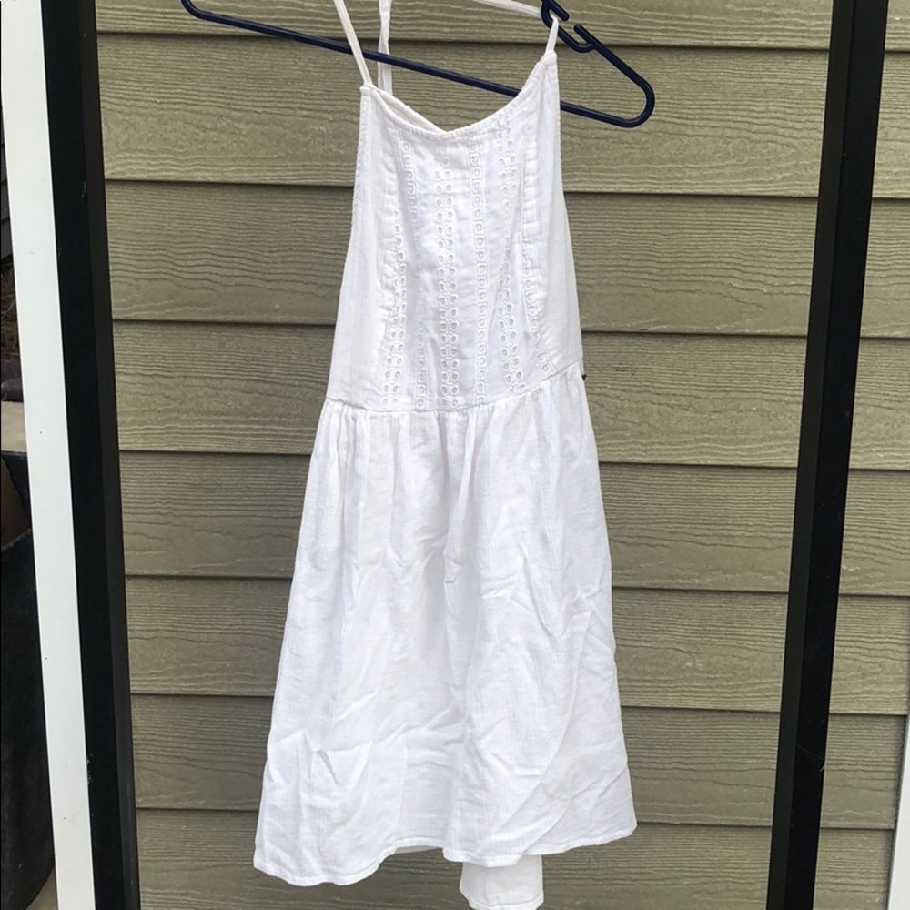 white roxy mini dress